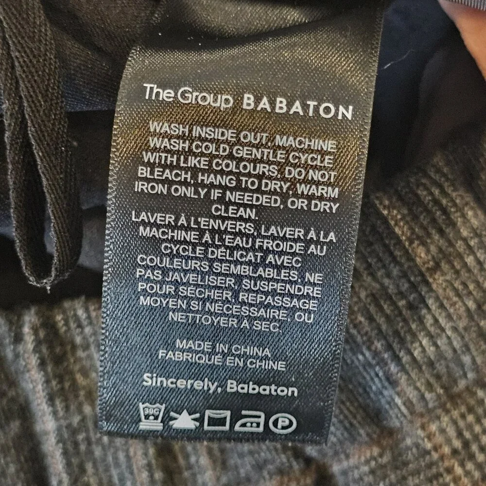 Aritzia Group Babaton Jimmy Pullon Pants‎ Trousers Ankle size M Gray Pockets